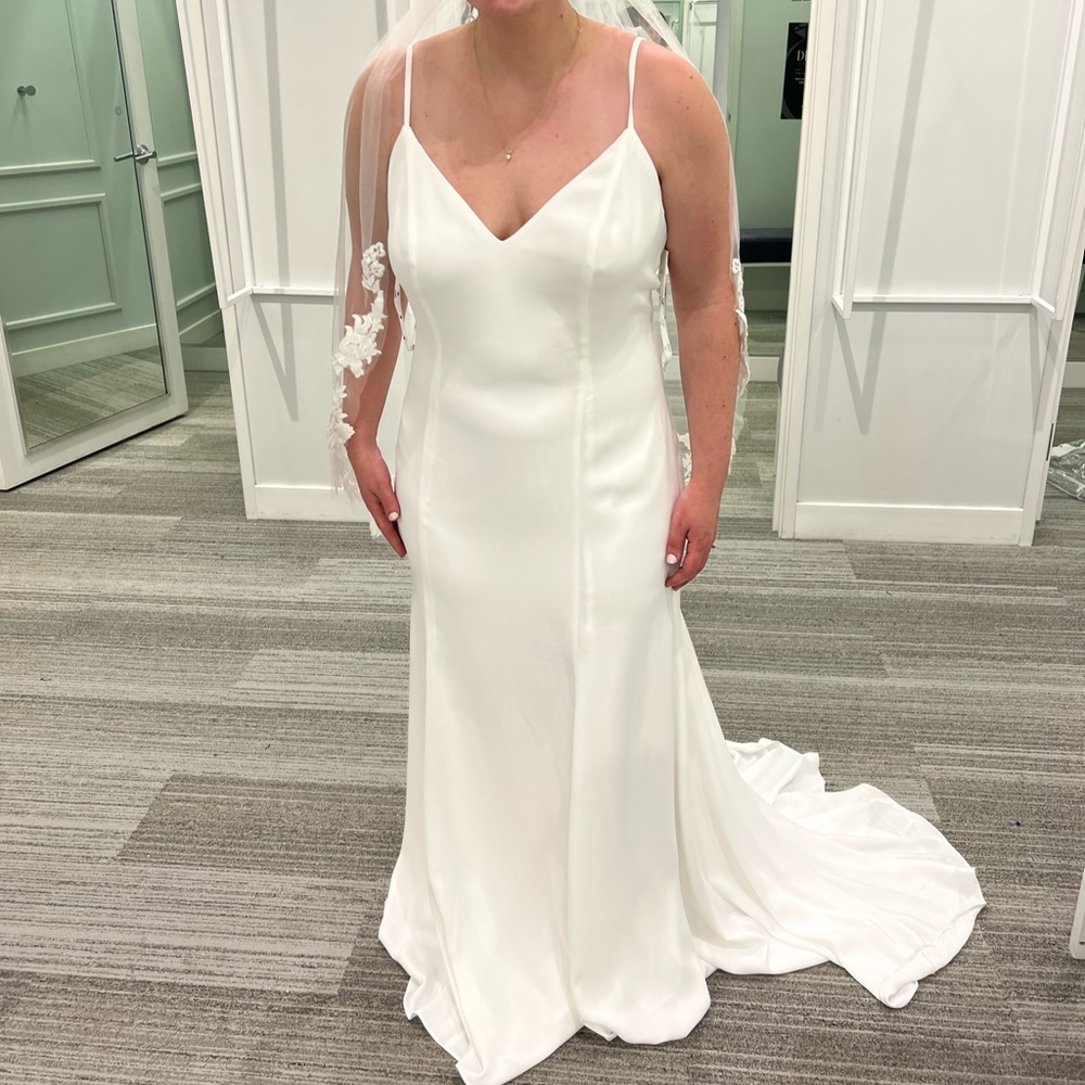 Wedding Dress, altered to 5’3 height, standard clothing size 8